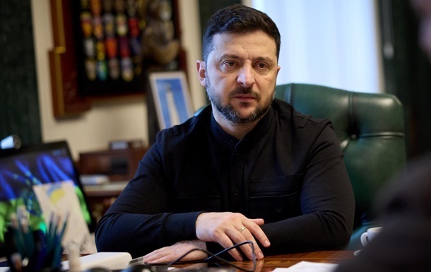 Президент Володимир Зеленський під час запису вечірнього звернення