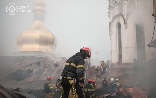 Наслідки обстрілу Києво-Печерської лаври внаслідок атаки РФ 15 червня