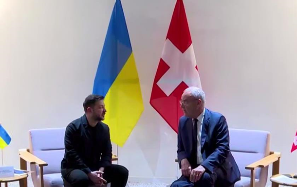 Володимир Зеленський та Гі Пармелен під час зустрічі у Женеві