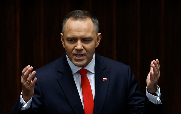 Президент Польщі Кароль Навроцький під час офіційного виступу