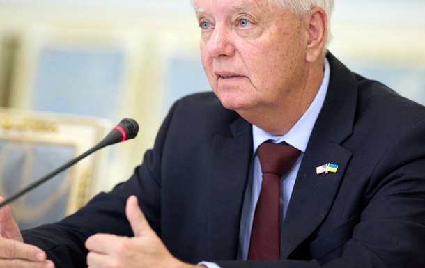 Президент Володимир Зеленський та сенатор Ліндсі Грем під час зустрічі в Києві