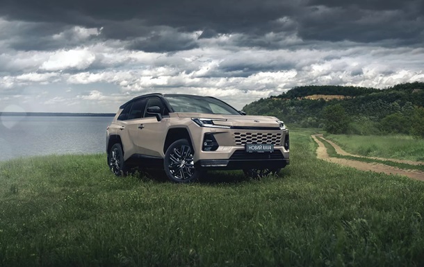 Сучасні гібридні автомобілі Toyota на парковці
