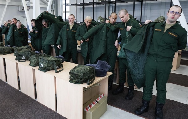 Російські солдати на етапі мобілізації